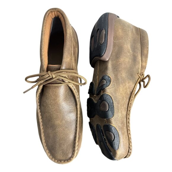 Twisted X Men's MDM0003 Leather Driving Moc Toe Chukka Boots in Brown Size 11.5M - Picture 12 of 12